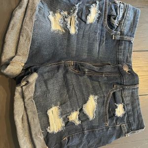 Aeropostale size 12 high rise denim shorts